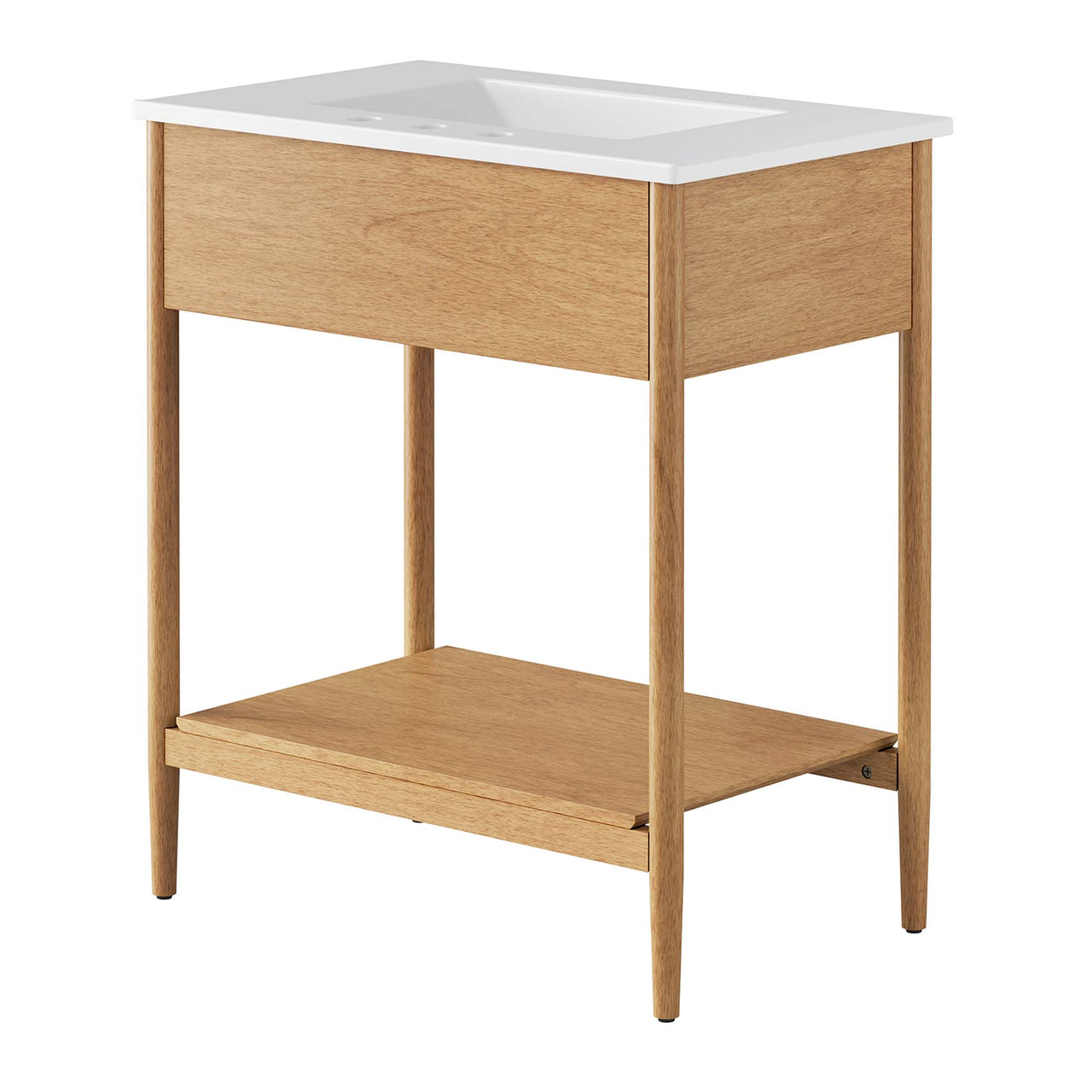 Zephyrine Vanity Unit, Medium, Natural Wood & White