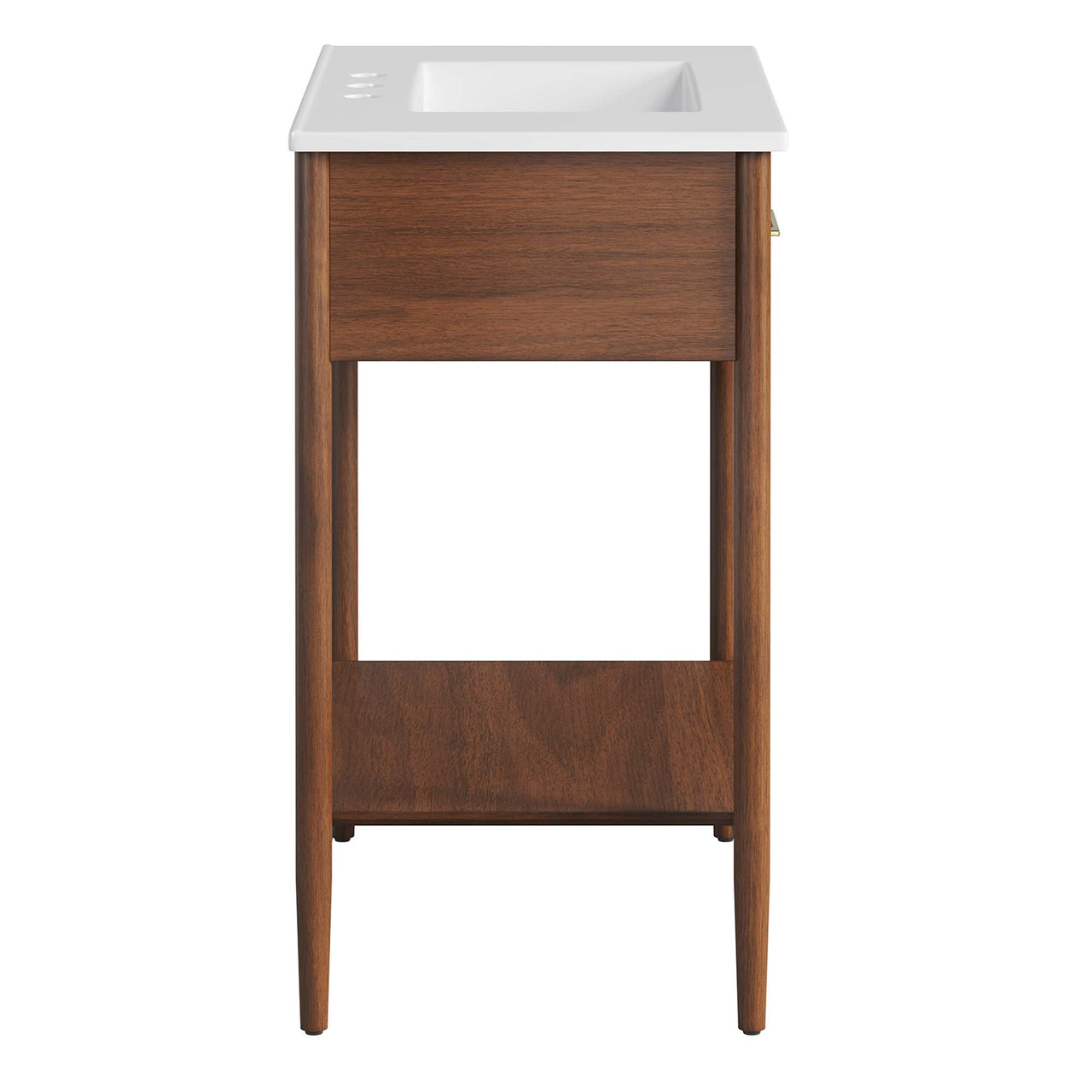 Zephyrine Vanity Unit, Medium, Walnut & White