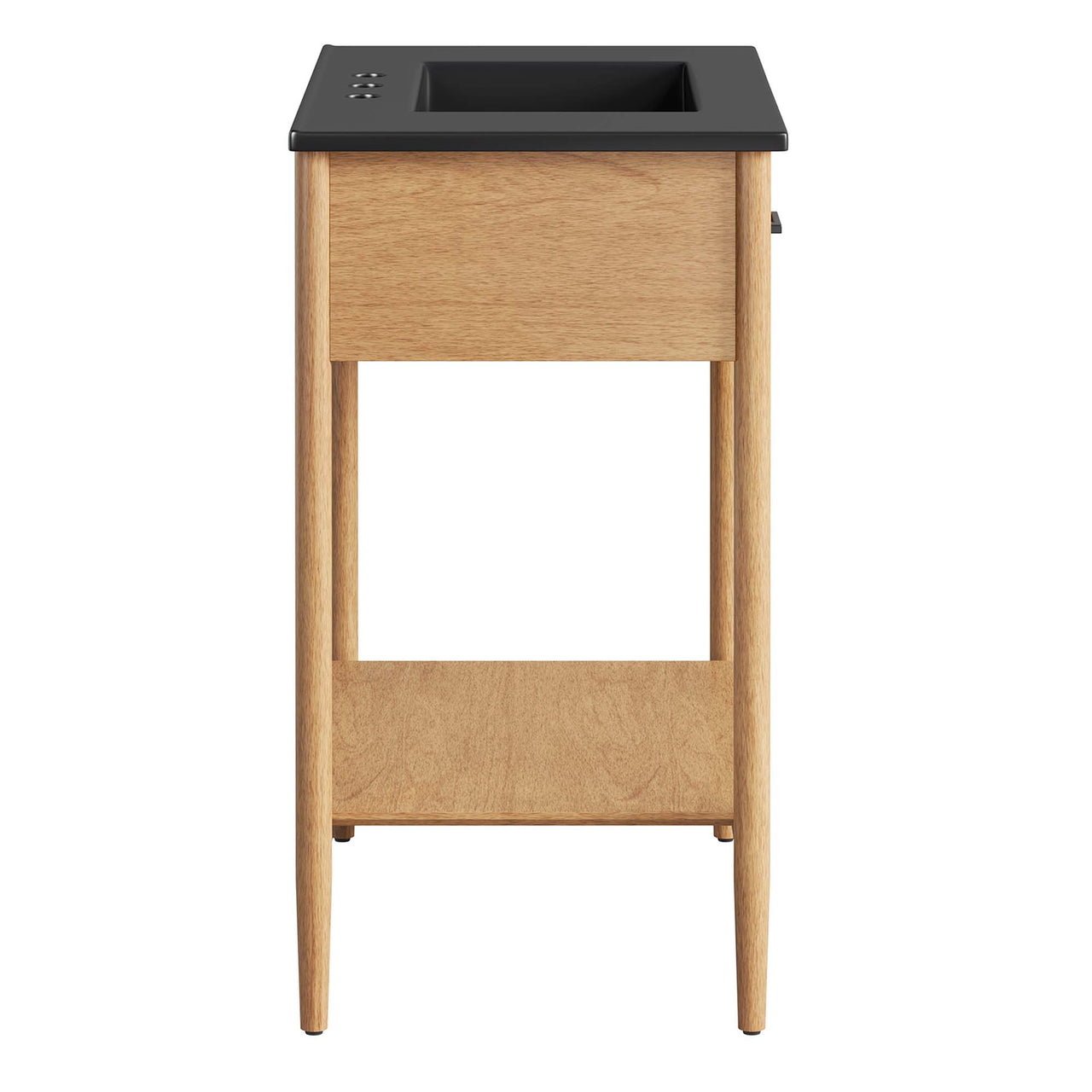 Zephyrine Vanity Unit, Medium, Natural Wood & Black