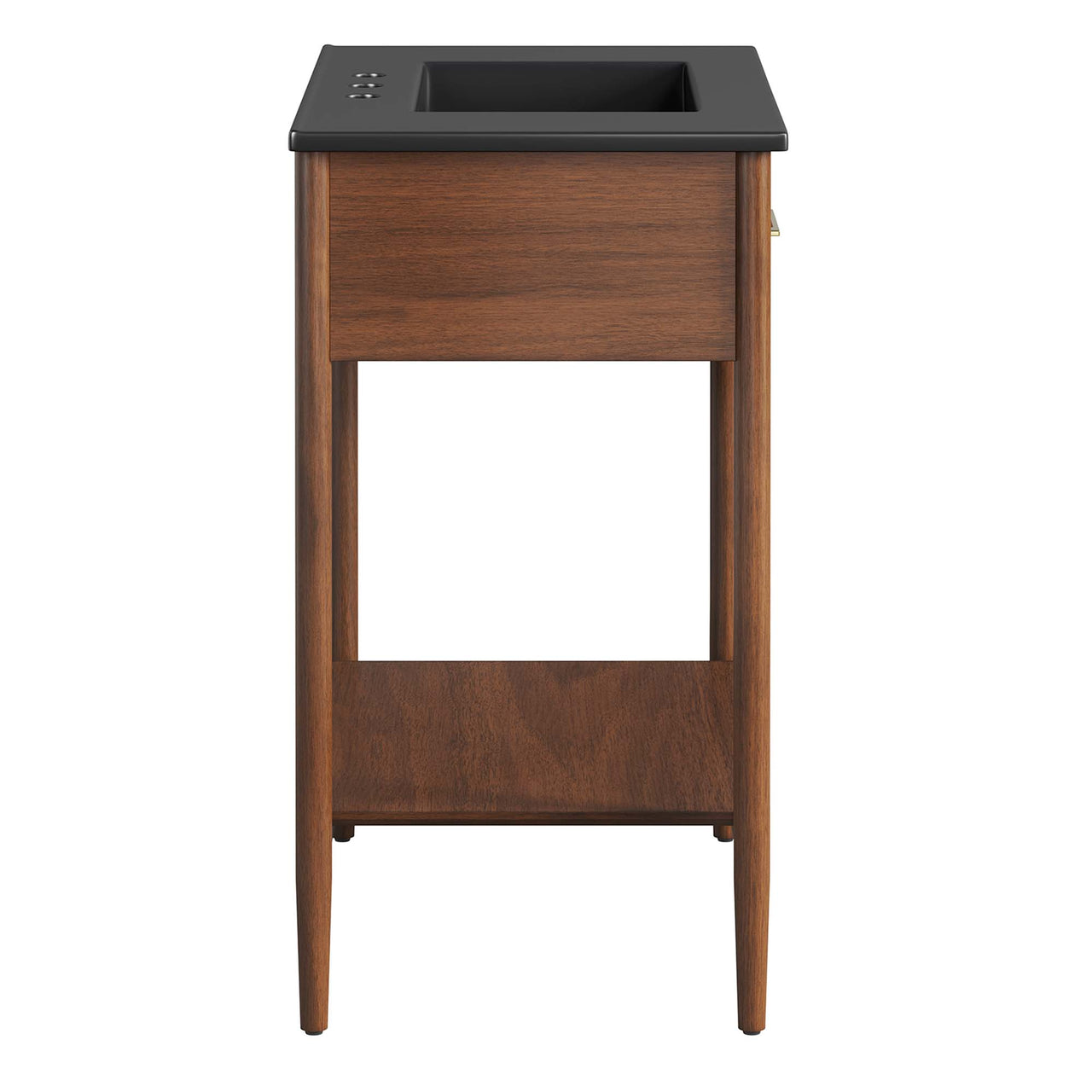 Zephyrine Vanity Unit, Medium, Walnut & Black
