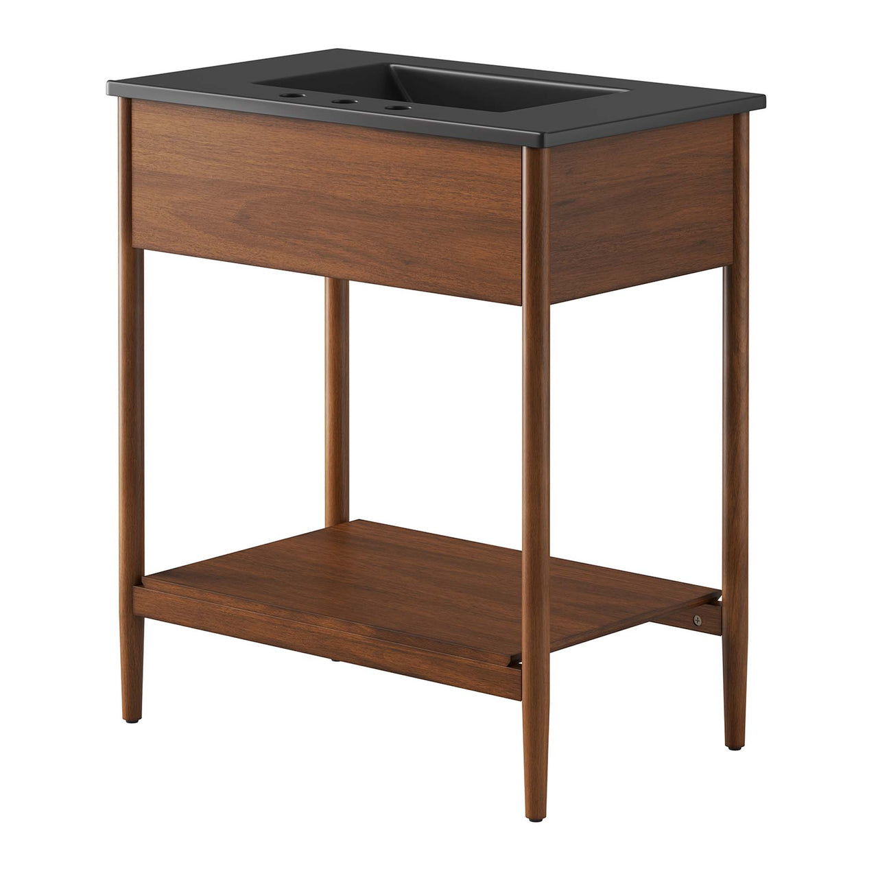 Zephyrine Vanity Unit, Medium, Walnut & Black