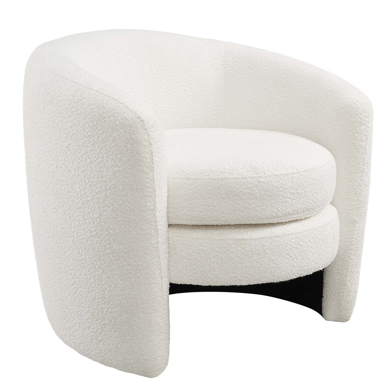 Attune Boucle Accent Chair, Ivory
