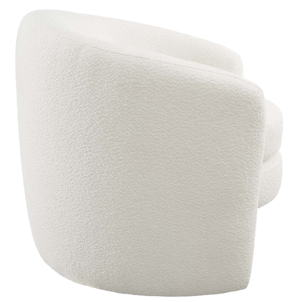 Attune Boucle Accent Chair, Ivory