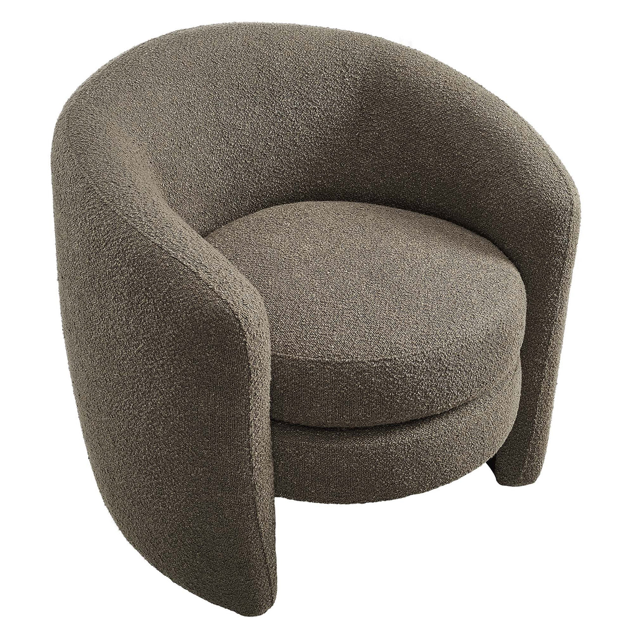 Attune Boucle Accent Chair, Pebble