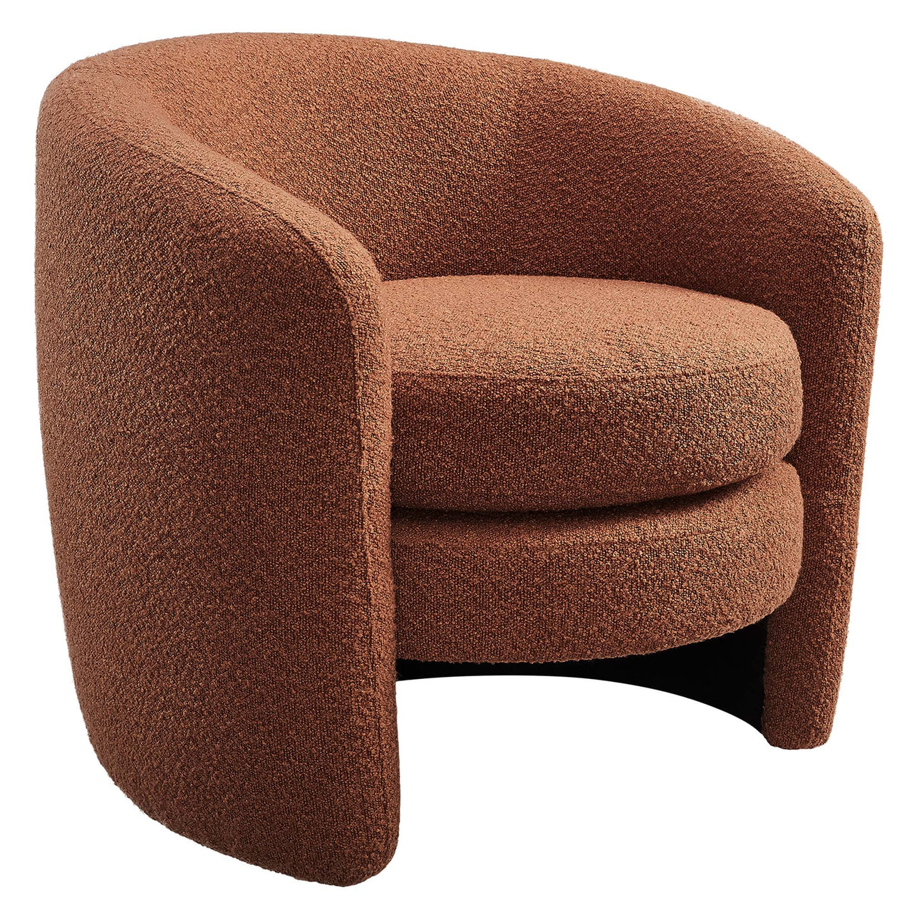 Attune Boucle Accent Chair, Terracotta