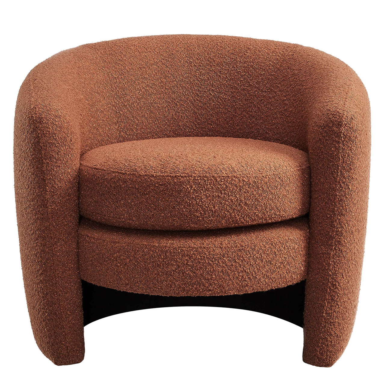 Attune Boucle Accent Chair, Terracotta