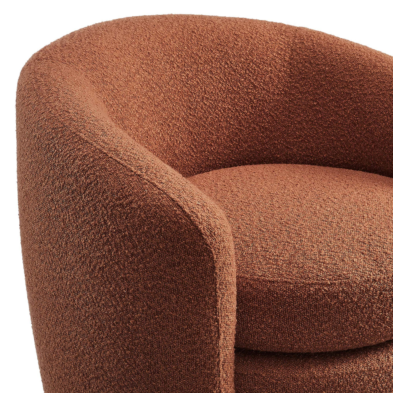 Attune Boucle Accent Chair, Terracotta