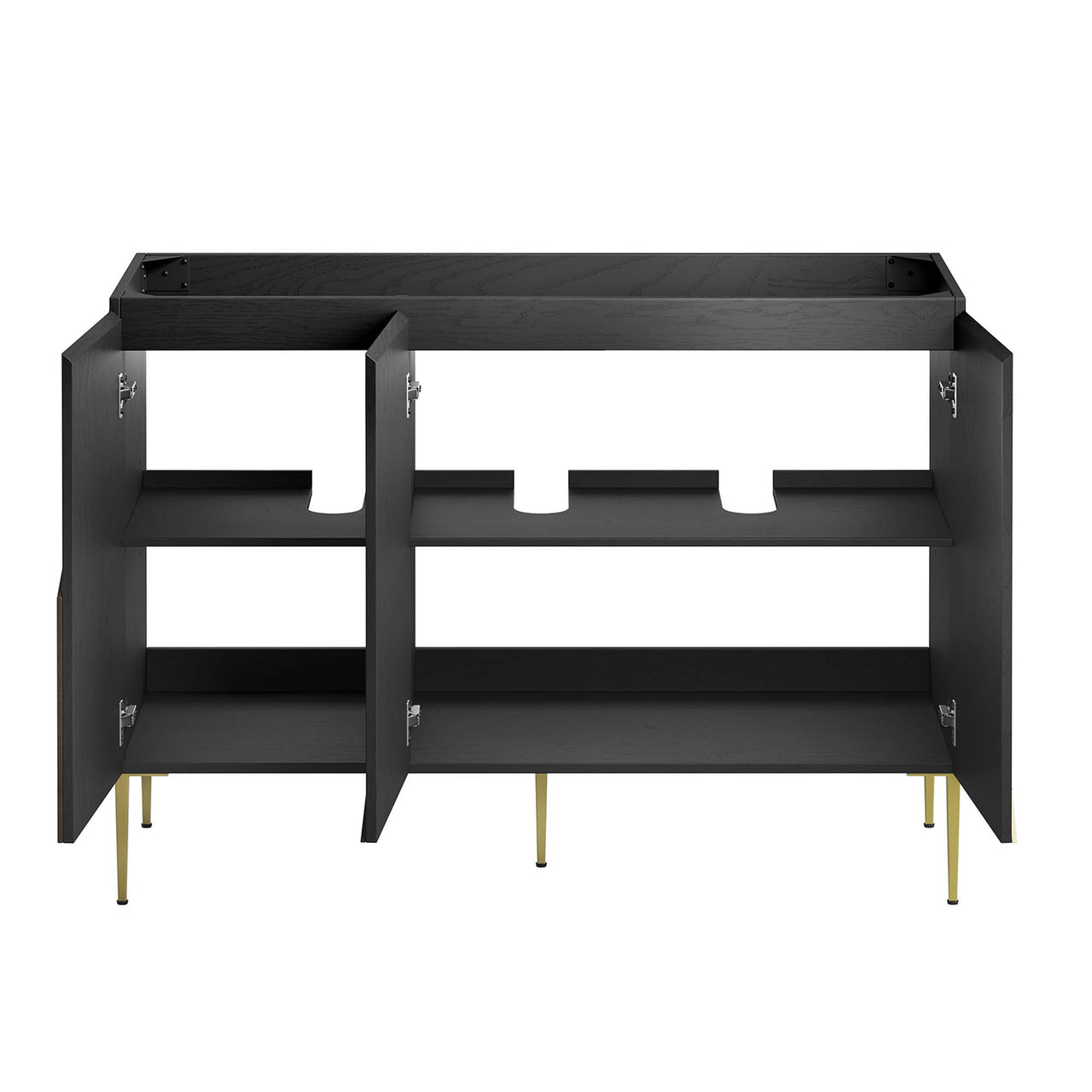 Auror Double Sink Vanity Unit, Extra Large, Black