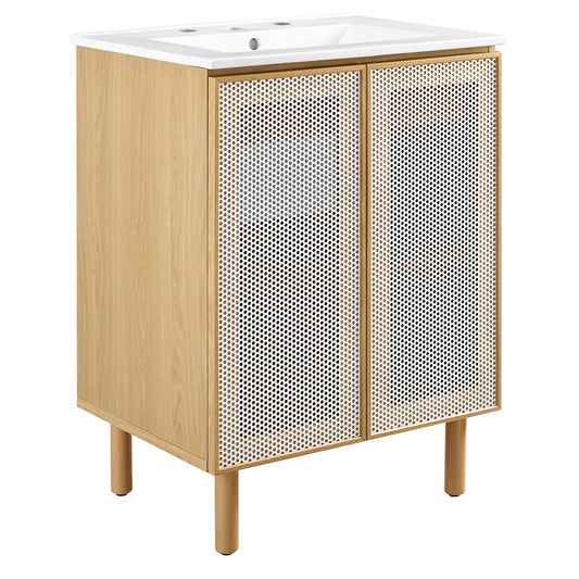 Kayatan Vanity Unit, Small, White & Oak
