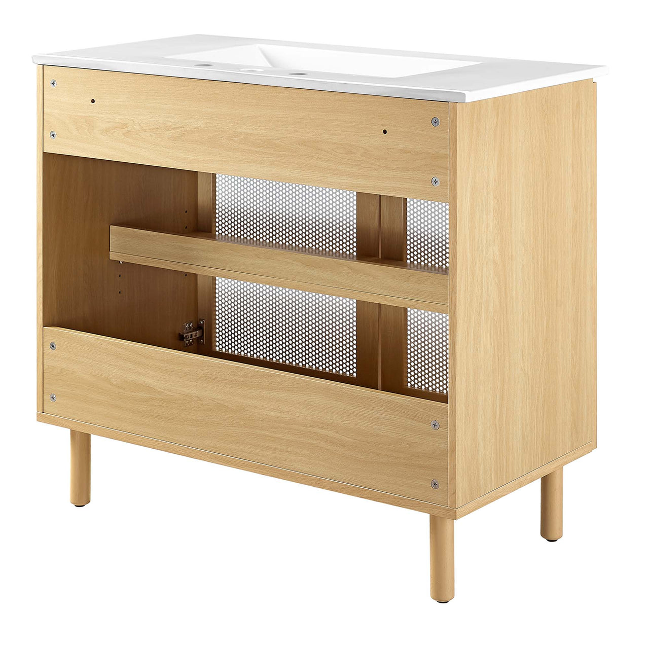 Kayatan Vanity Unit, Large, White & Oak