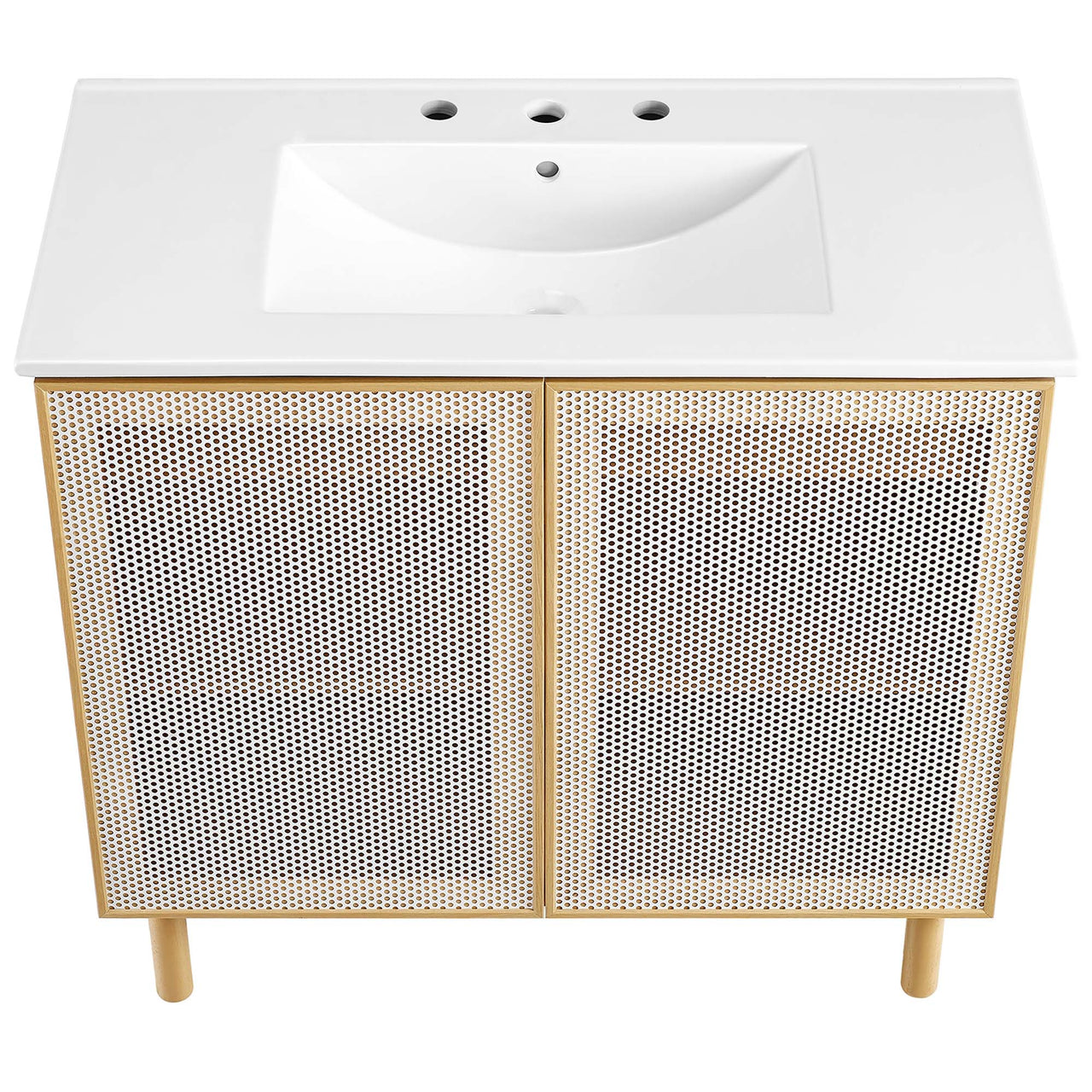 Kayatan Vanity Unit, Large, White & Oak