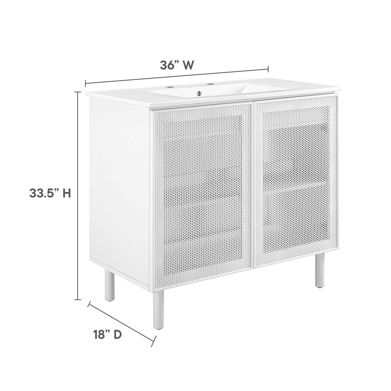 Kayatan Vanity Unit, Large, White