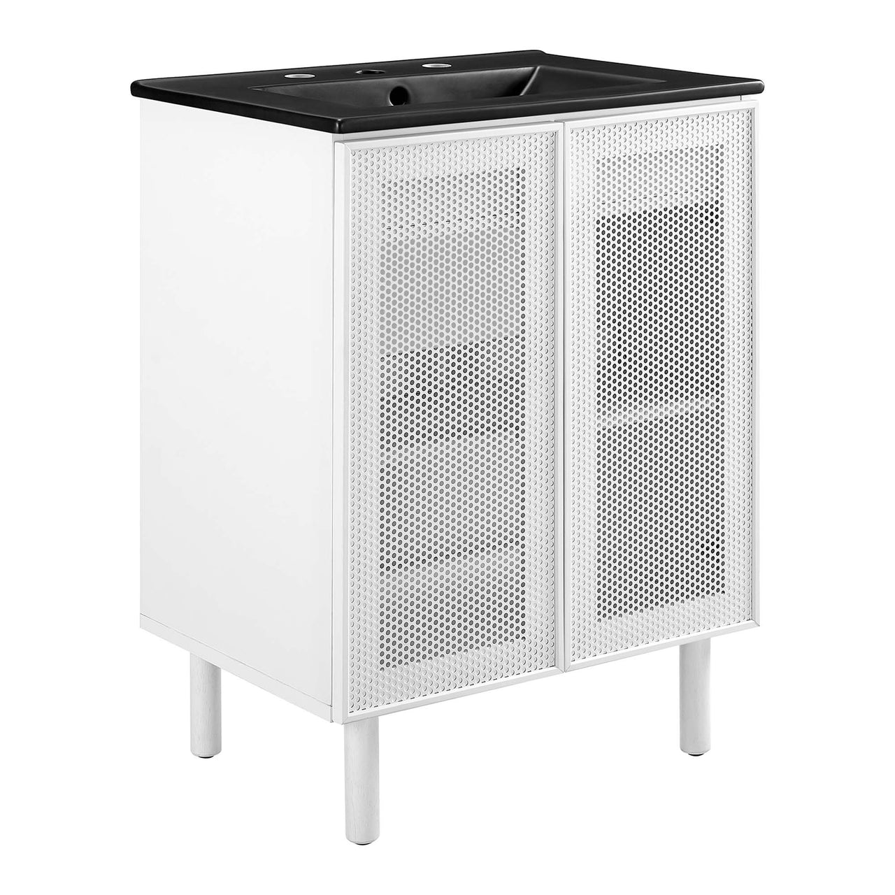 Kayatan Vanity Unit, Small, Black & White