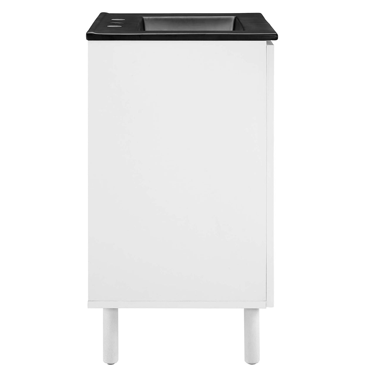 Kayatan Vanity Unit, Small, Black & White