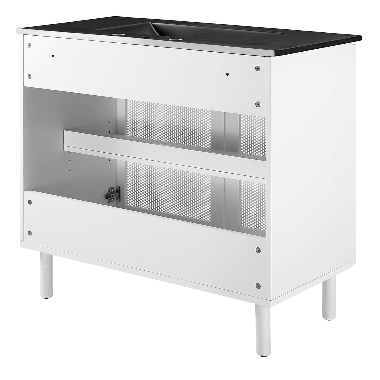 Kayatan Vanity Unit, Large, Black & White