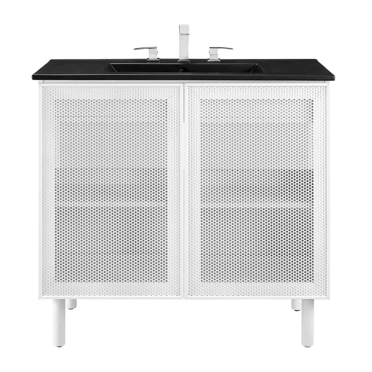 Kayatan Vanity Unit, Large, Black & White