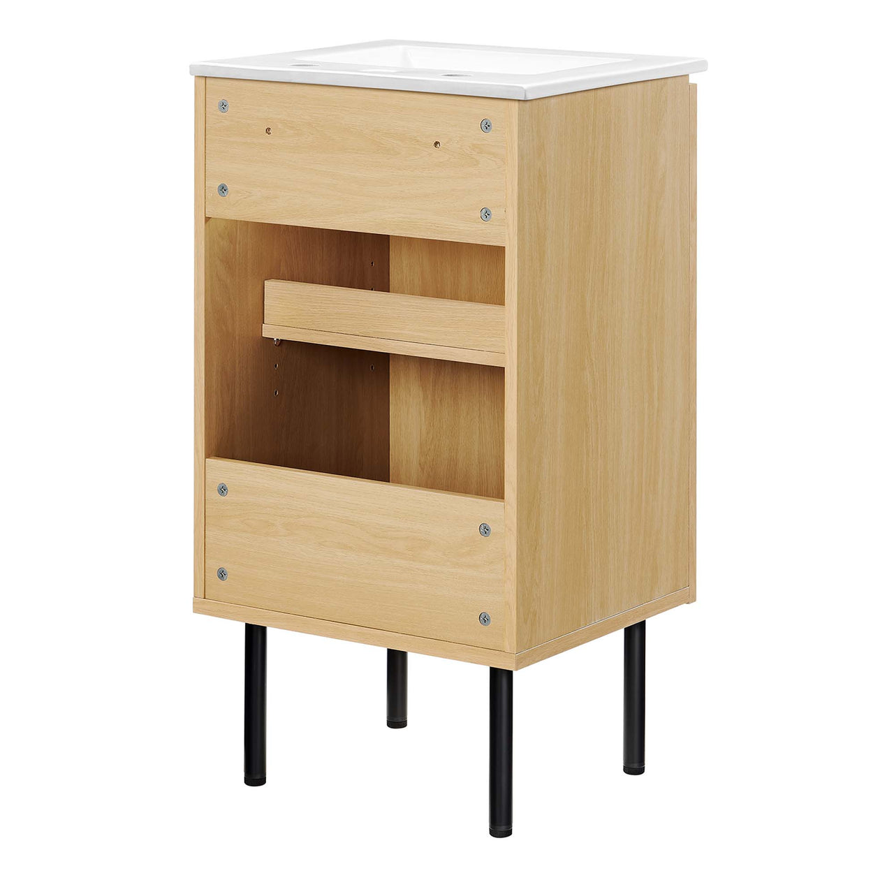 Calden Vanity Unit, Extra Small, Oak & White