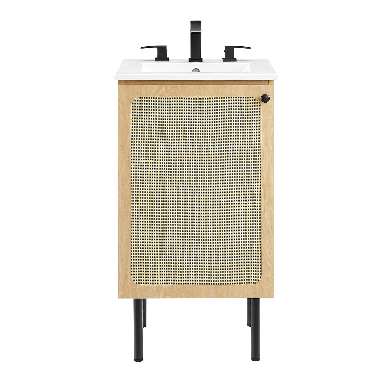 Calden Vanity Unit, Extra Small, Oak & White