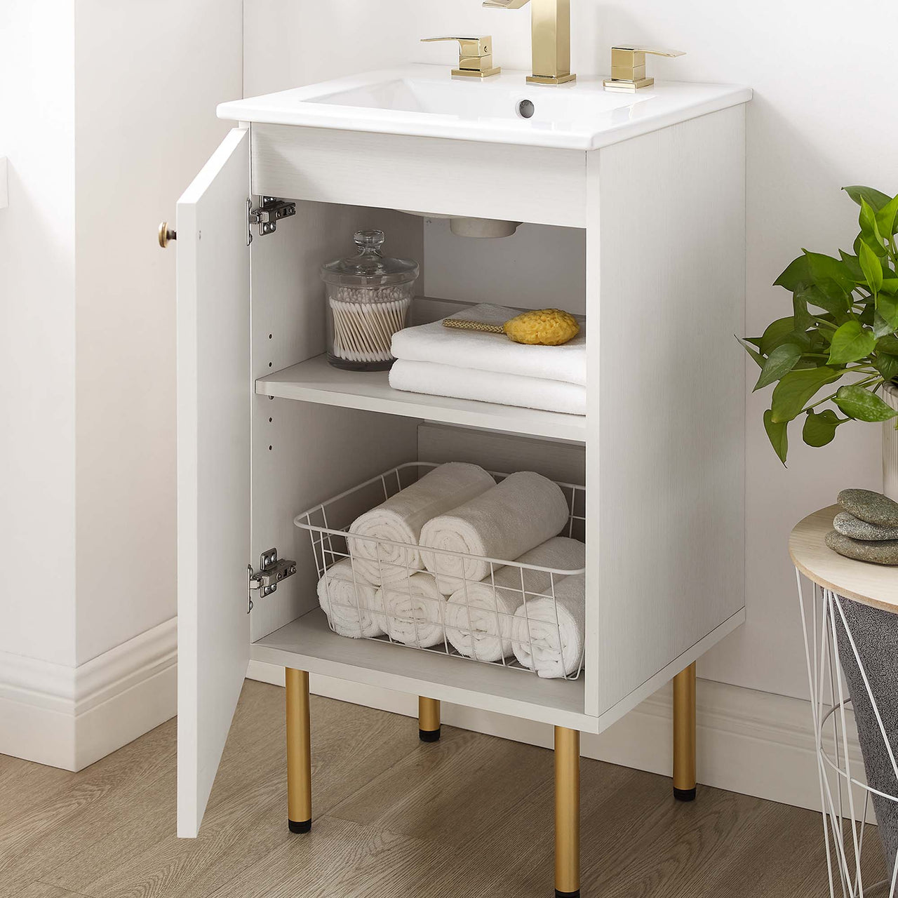 Calden Vanity Unit, Extra Small, White
