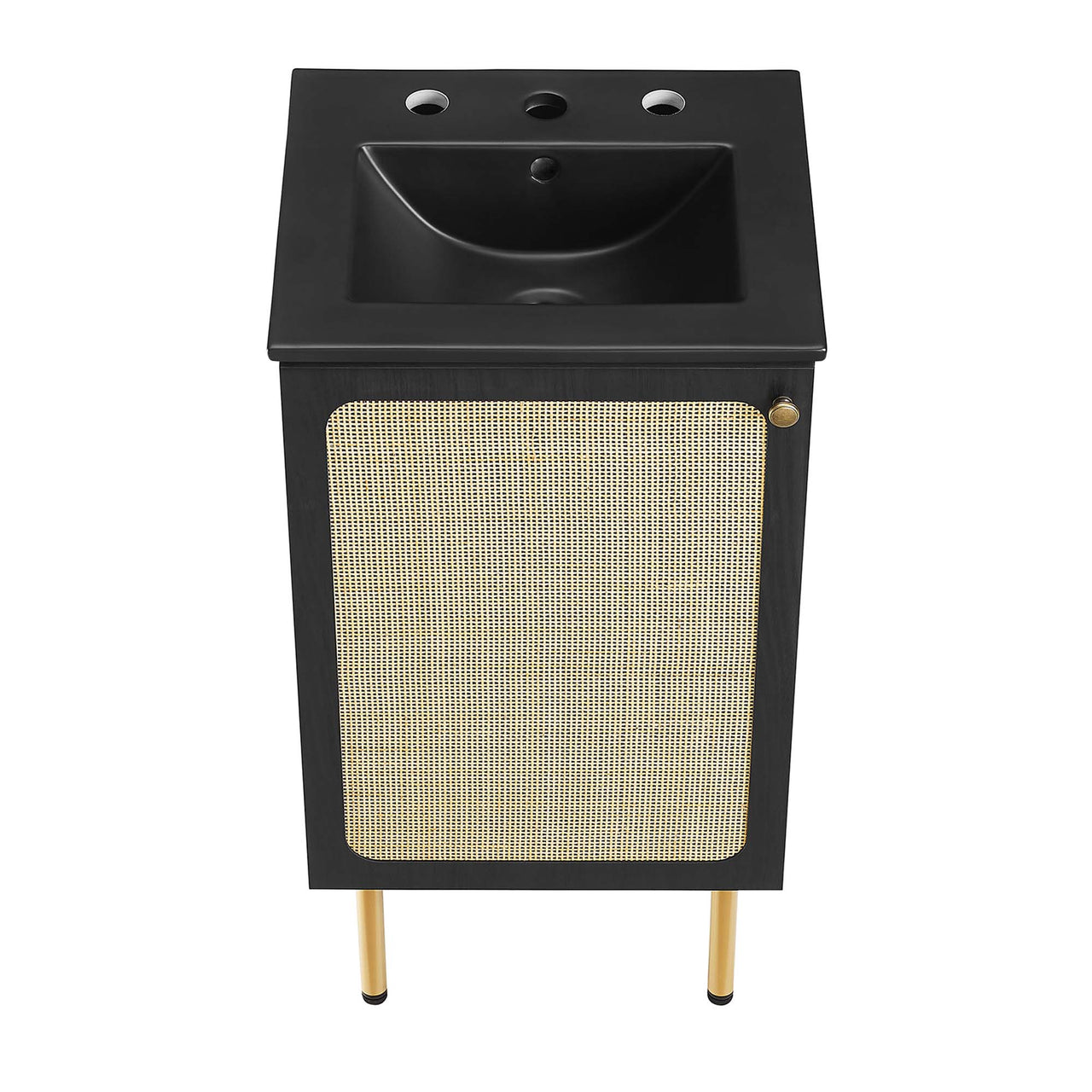 Calden Vanity Unit, Extra Small, Black