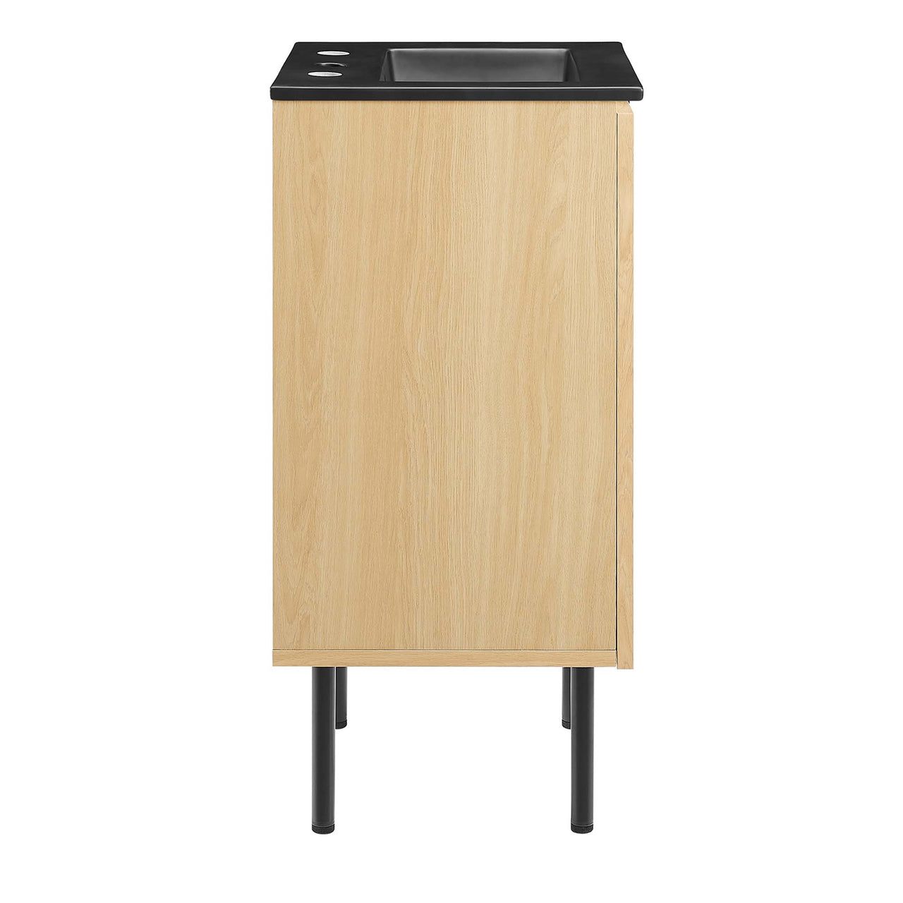 Calden Vanity Unit, Extra Small, Oak & Black