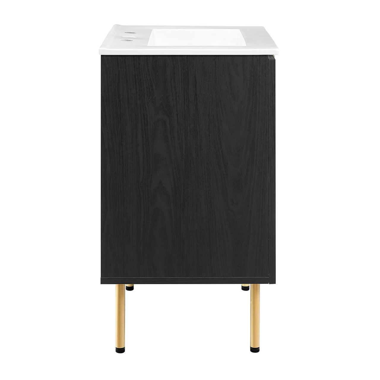 Calden Vanity Unit, Small, Black & White
