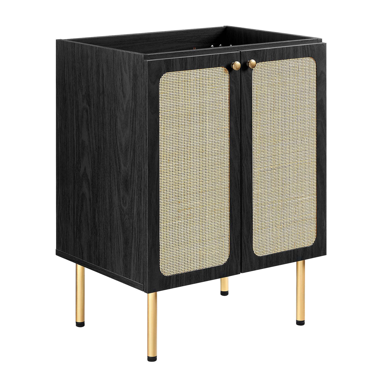 Calden Vanity Unit, Small, Black & White