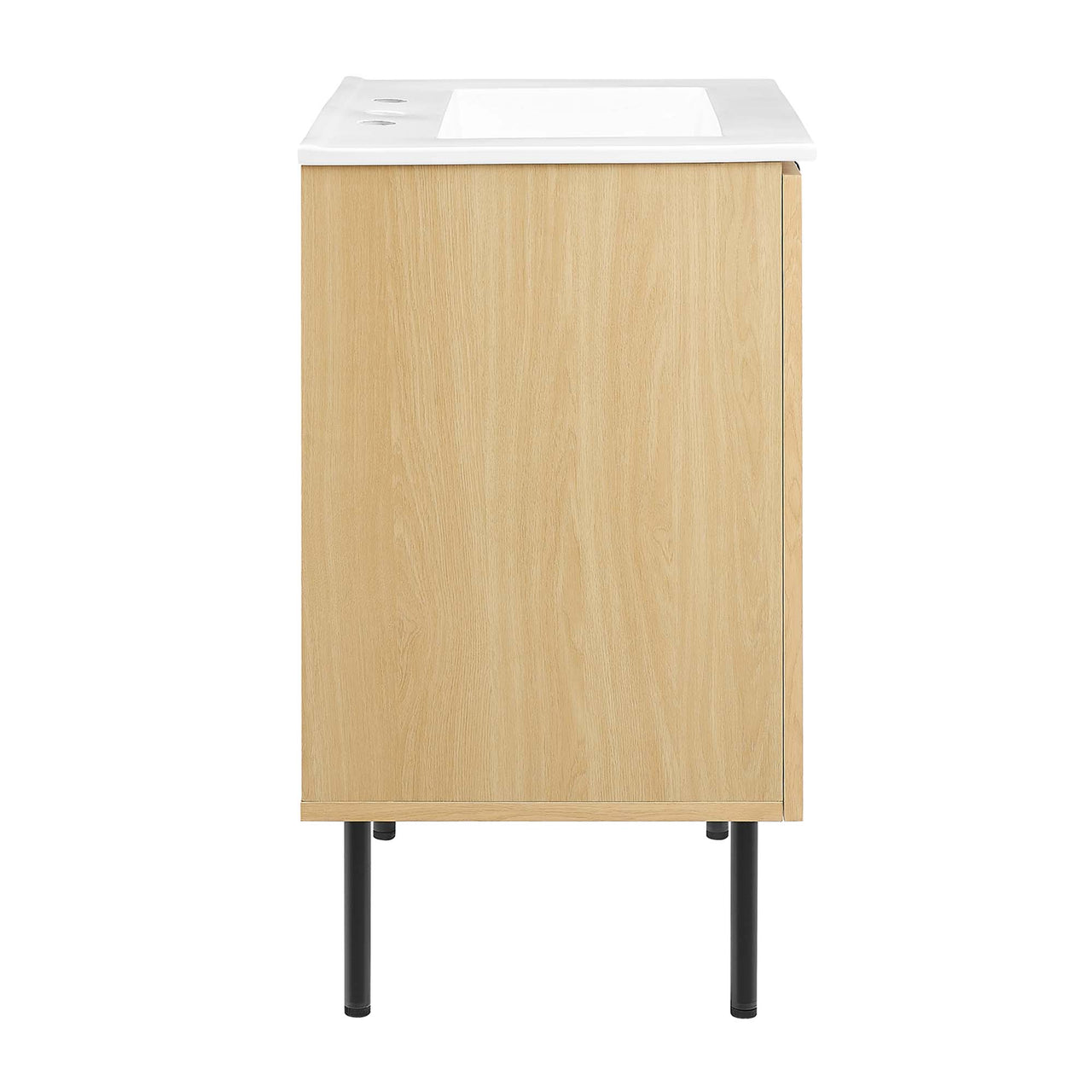 Calden Vanity Unit, Small, Oak & White