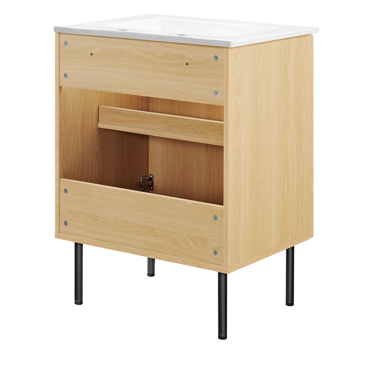 Calden Vanity Unit, Small, Oak & White