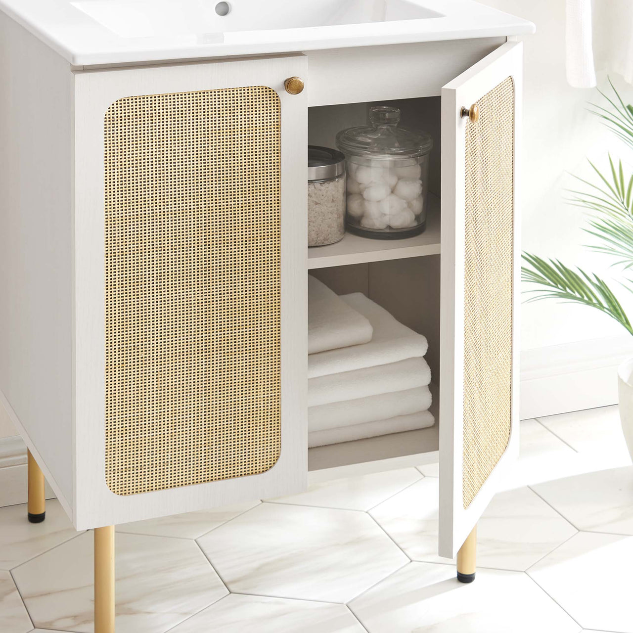 Calden Vanity Unit, Small, White
