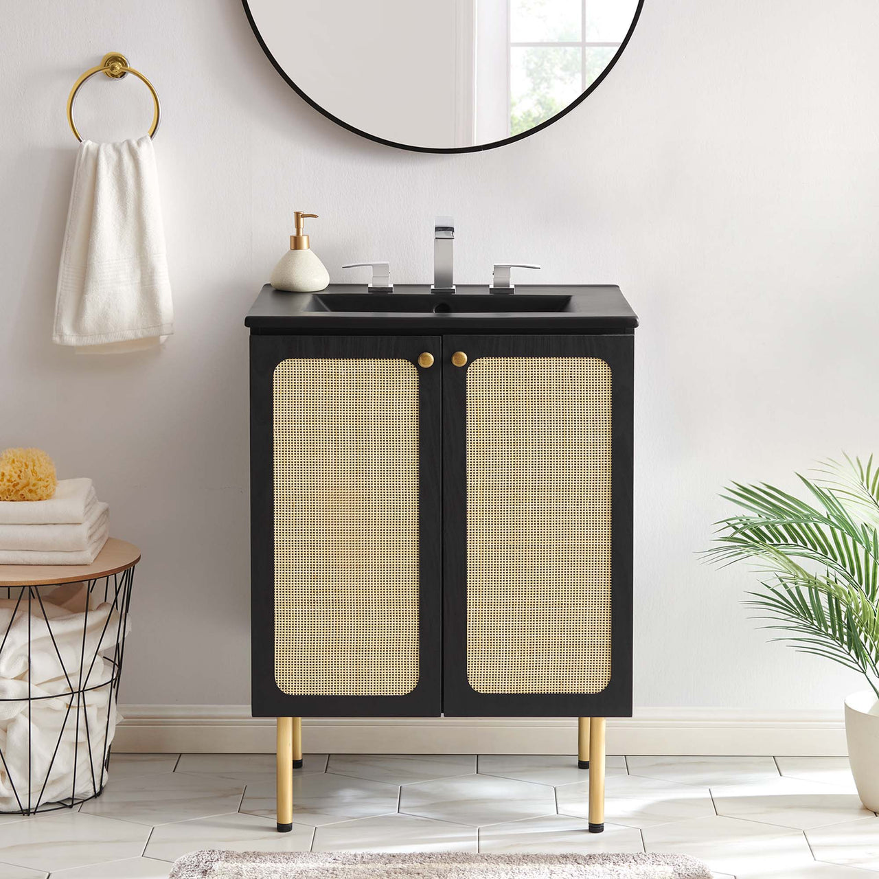 Calden Vanity Unit, Small, Black