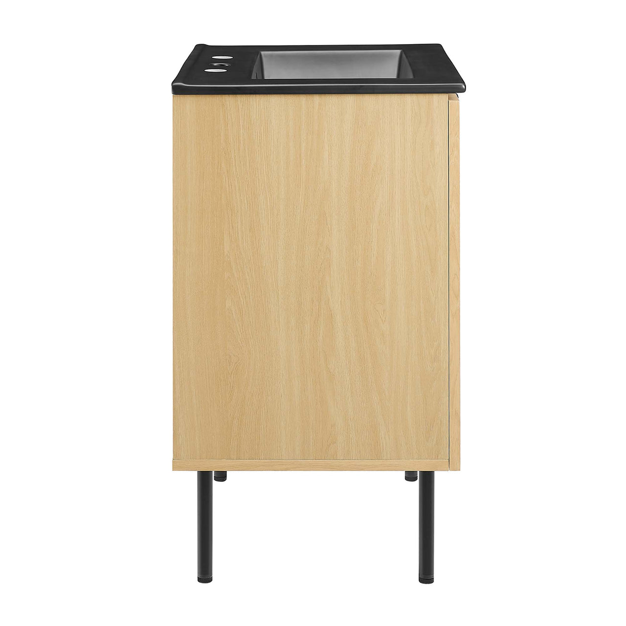 Calden Vanity Unit, Small, Oak & Black