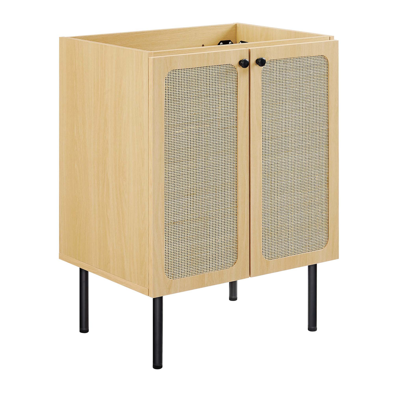 Calden Vanity Unit, Small, Oak & Black