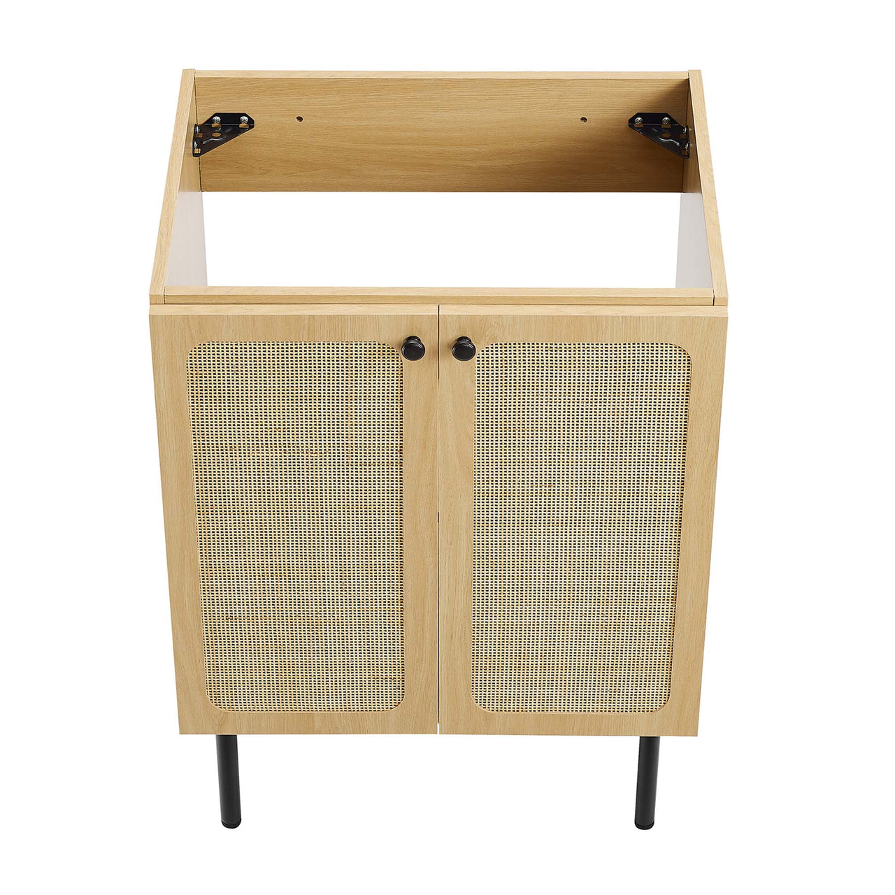 Calden Vanity Unit, Small, Oak & Black