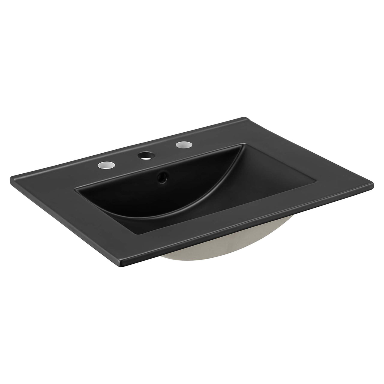 Calden Vanity Unit, Small, Oak & Black