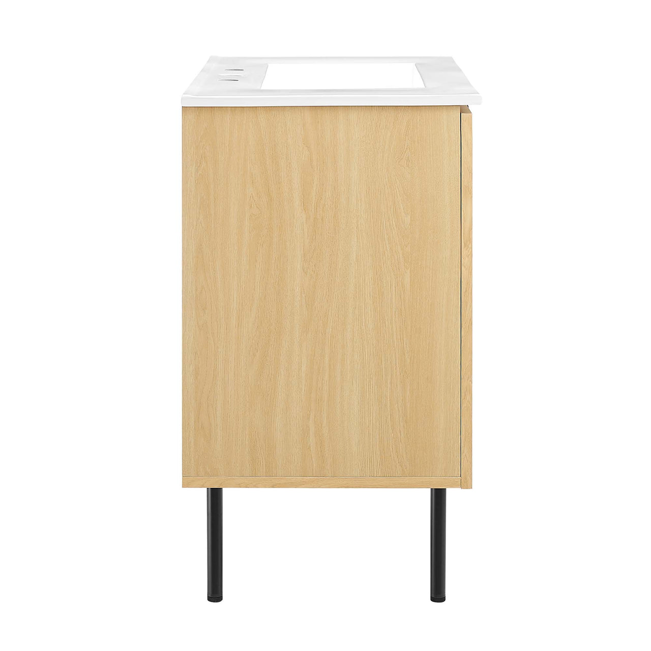 Calden Vanity Unit, Medium, Oak & White
