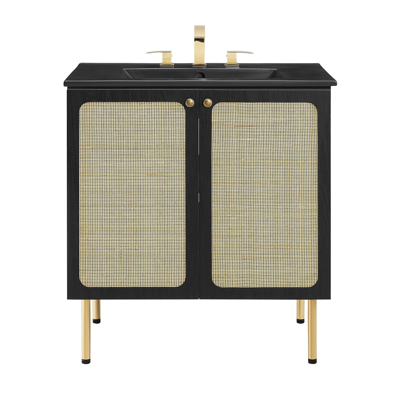 Calden Vanity Unit, Medium, Black