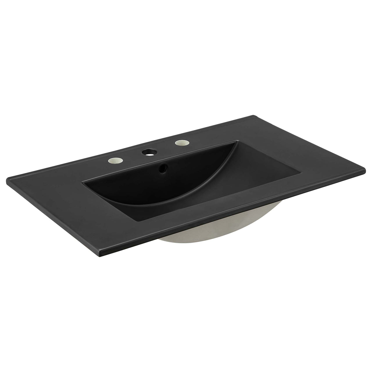 Calden Vanity Unit, Medium, Oak & Black