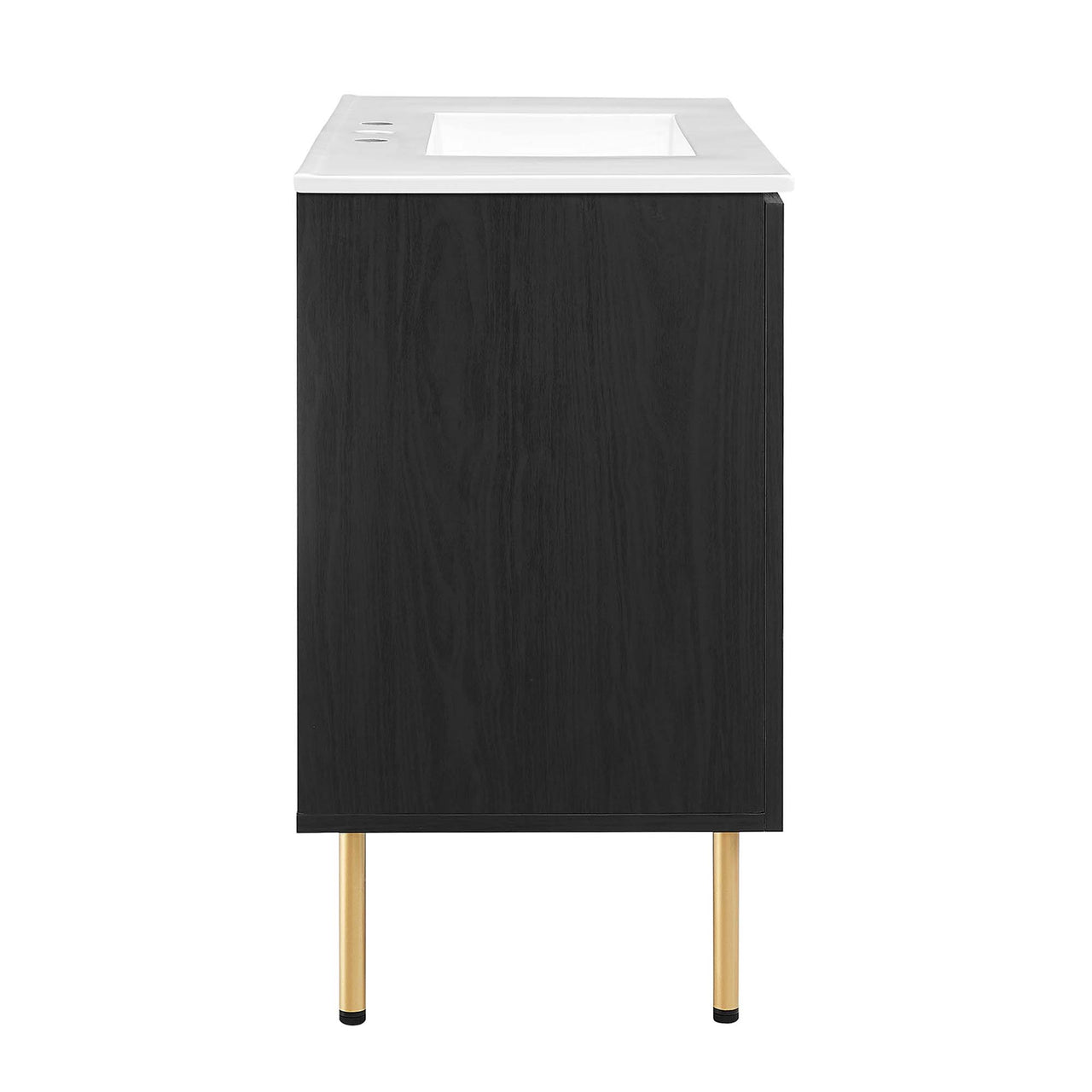 Calden Vanity Unit, Large, Black & White