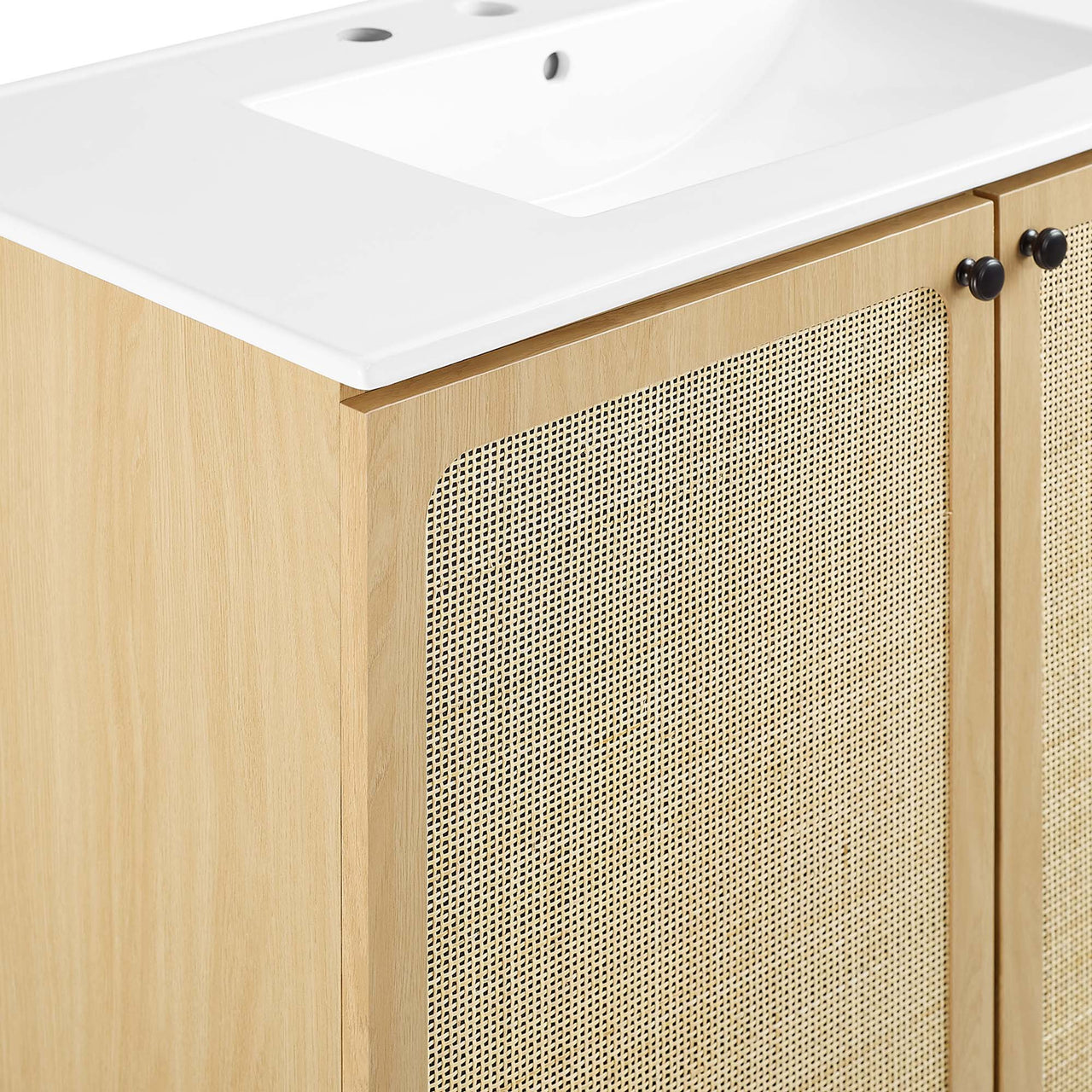 Calden Vanity Unit, Large, Oak & White
