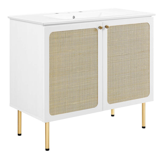 Calden Vanity Unit, Large, White