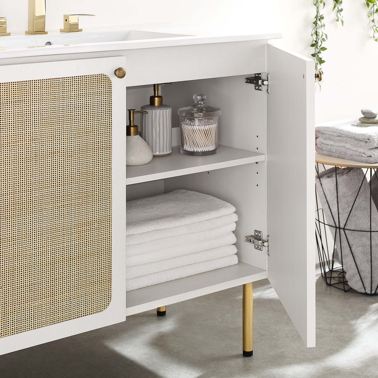 Calden Vanity Unit, Large, White