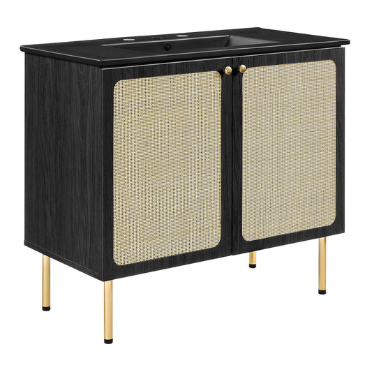 Calden Vanity Unit, Large, Black