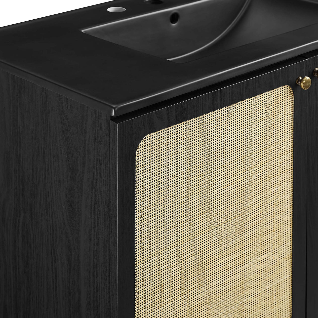 Calden Vanity Unit, Large, Black