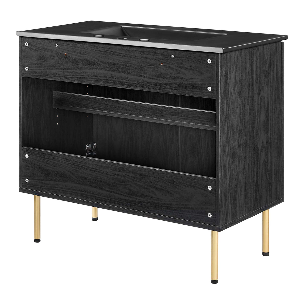 Calden Vanity Unit, Large, Black