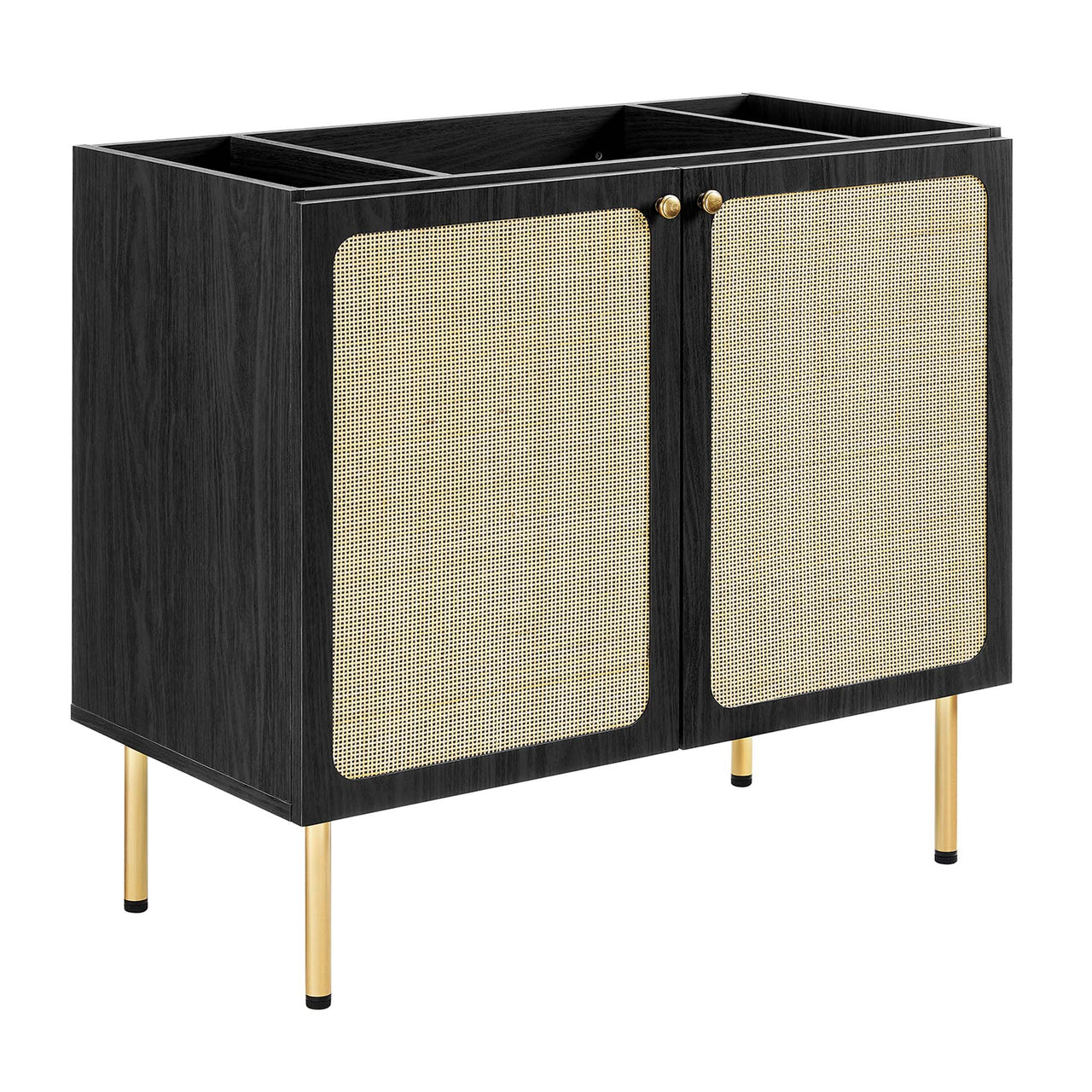 Calden Vanity Unit, Large, Black
