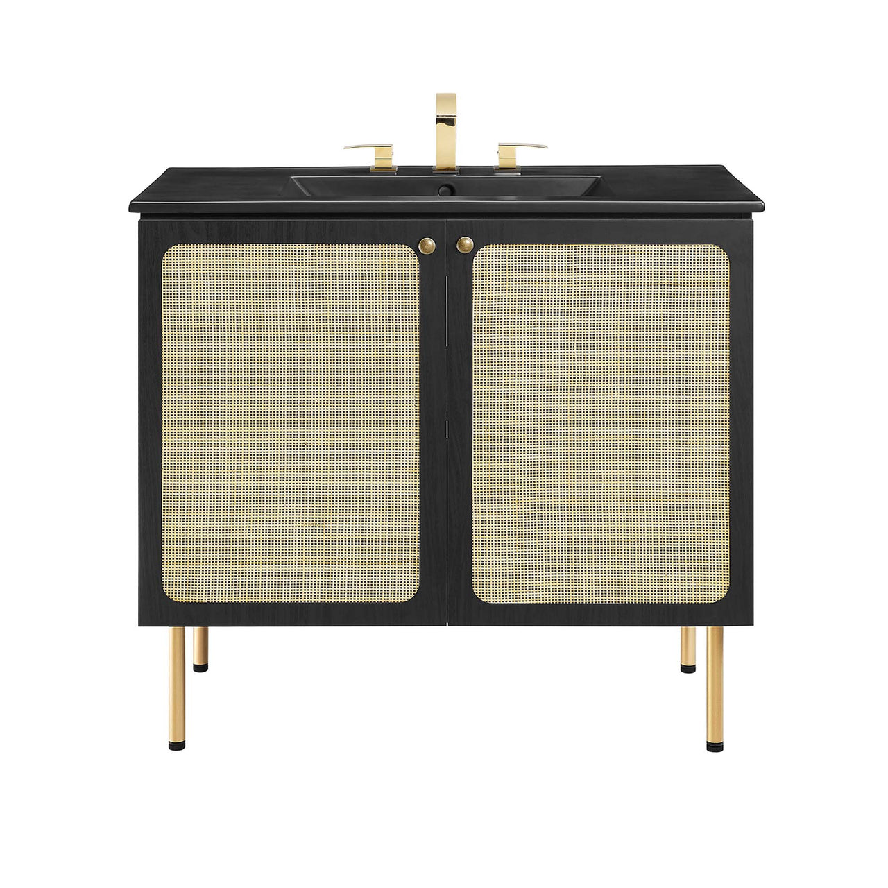 Calden Vanity Unit, Large, Black