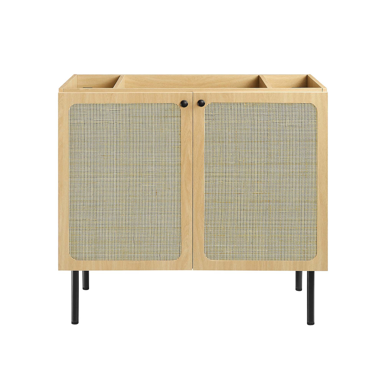 Calden Vanity Unit, Large, Oak & Black