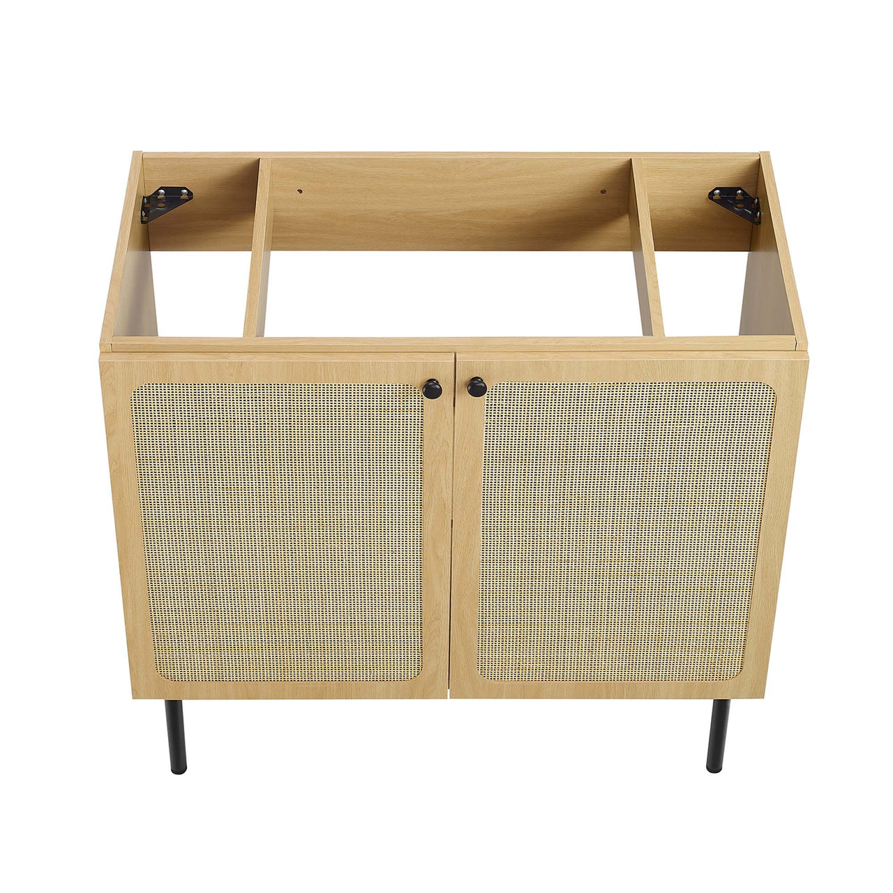 Calden Vanity Unit, Large, Oak & Black
