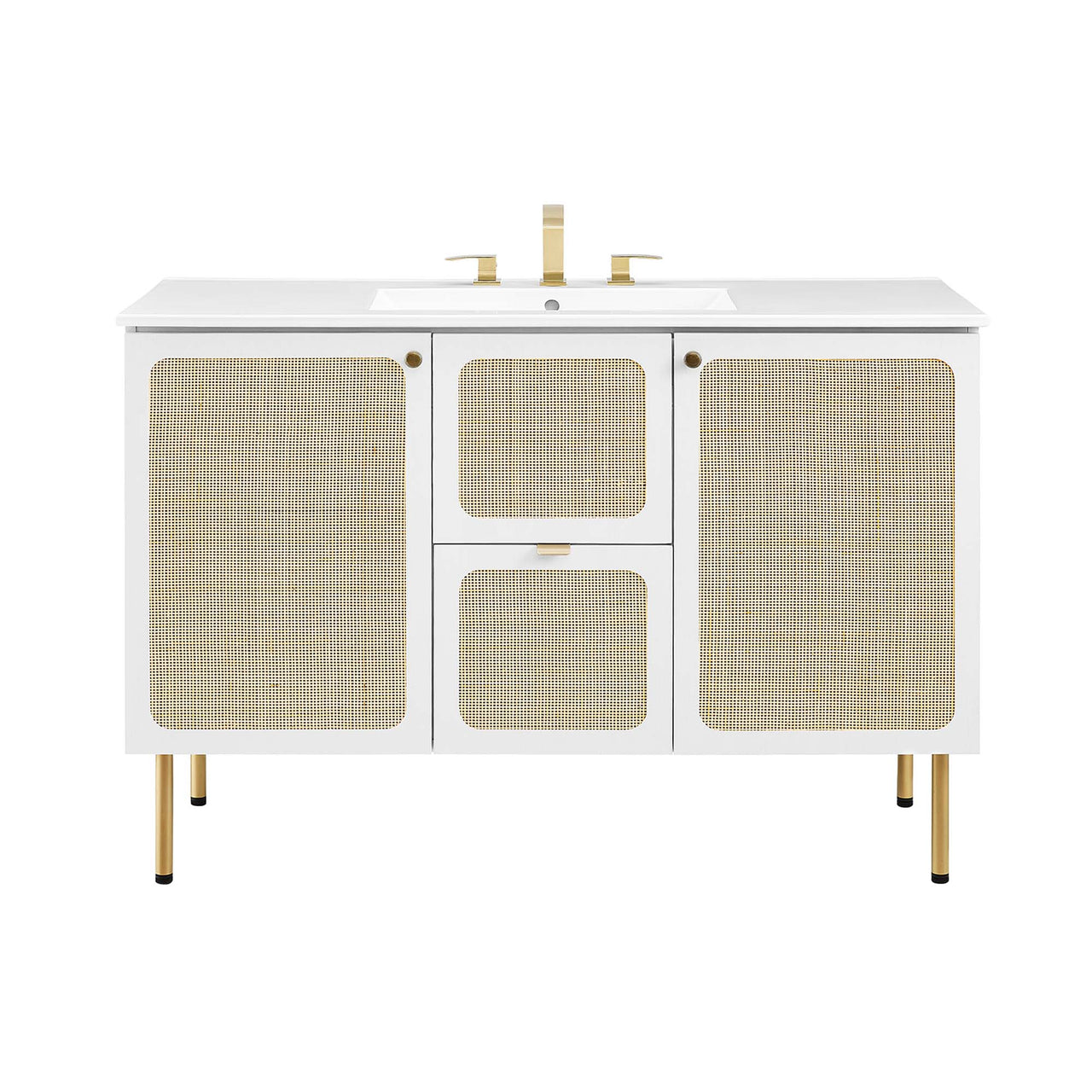 Calden Single Sink Vanity Unit, Extra Large, White